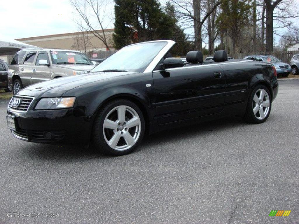 Brilliant Black 2006 Audi A4 1.8T Cabriolet Exterior Photo #46623280