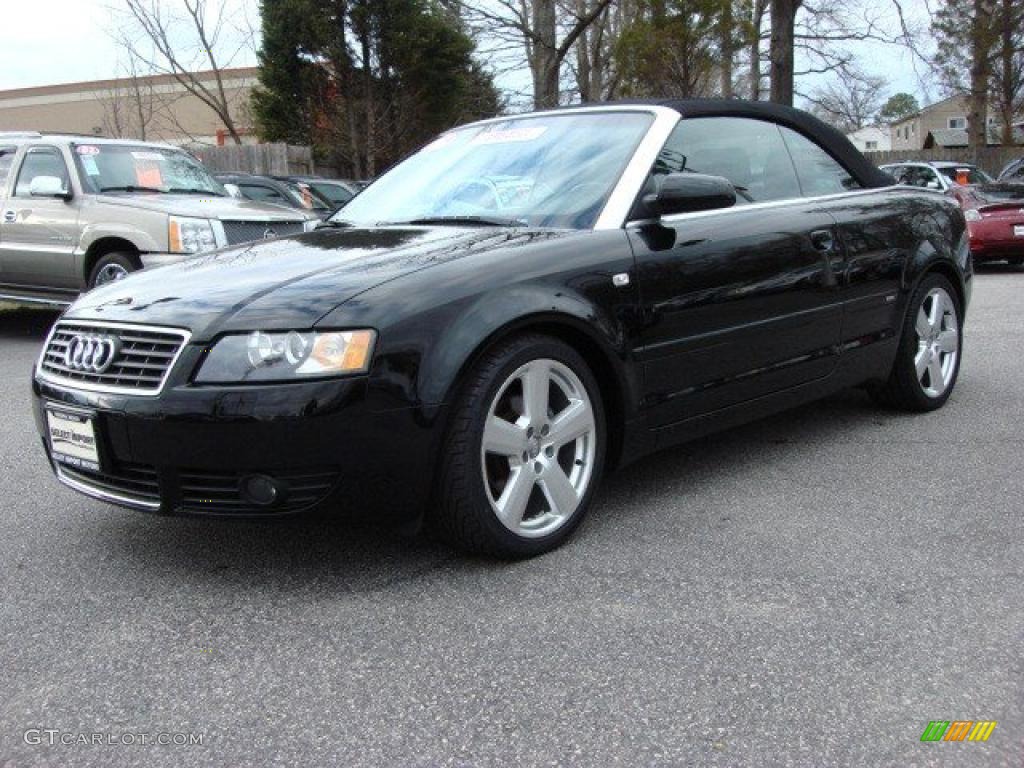 Brilliant Black 2006 Audi A4 1.8T Cabriolet Exterior Photo #46623532