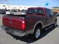 2008 Dark Toreador Red Ford F250 Super Duty Lariat Crew Cab 4x4  photo #4