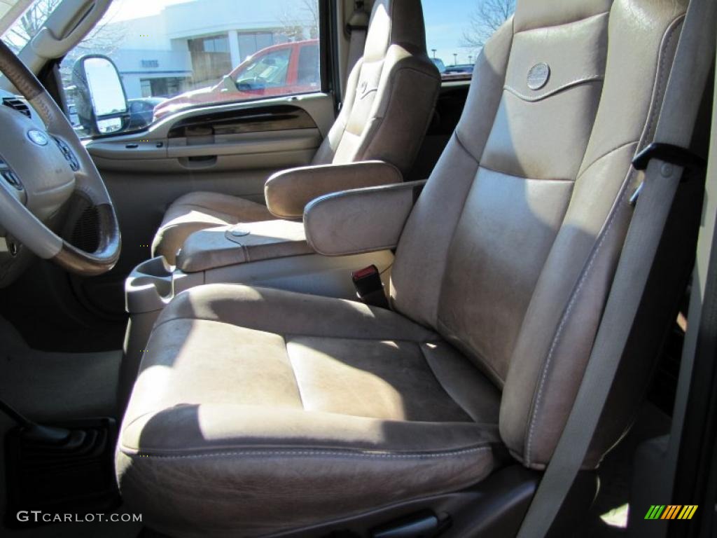 Castano Brown Leather Interior 2006 Ford F250 Super Duty King Ranch Crew Cab 4x4 Photo #46625320