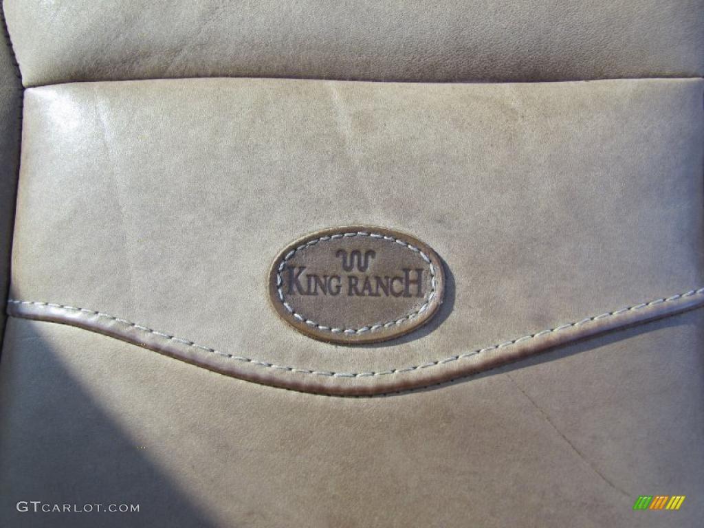 Castano Brown Leather Interior 2006 Ford F250 Super Duty King Ranch Crew Cab 4x4 Photo #46625329