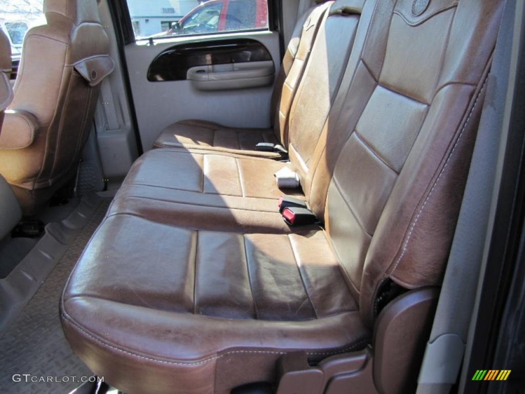 Castano Brown Leather Interior 2006 Ford F250 Super Duty King Ranch Crew Cab 4x4 Photo #46625338