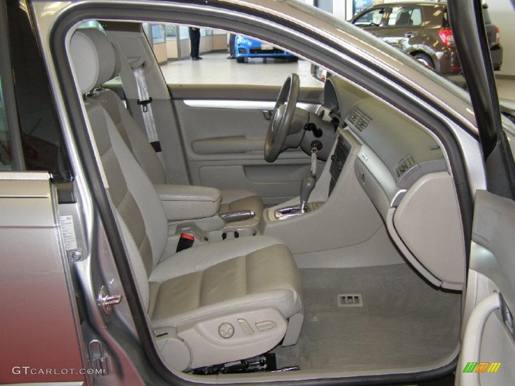 Platinum Interior 2005 Audi A4 2.0T quattro Sedan Photo #46626316