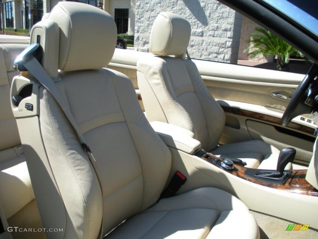 Cream Beige Interior 2008 BMW 3 Series 335i Convertible Photo #46626475