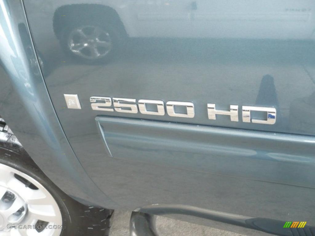 2009 Silverado 2500HD LTZ Crew Cab 4x4 - Blue Granite Metallic / Ebony photo #25