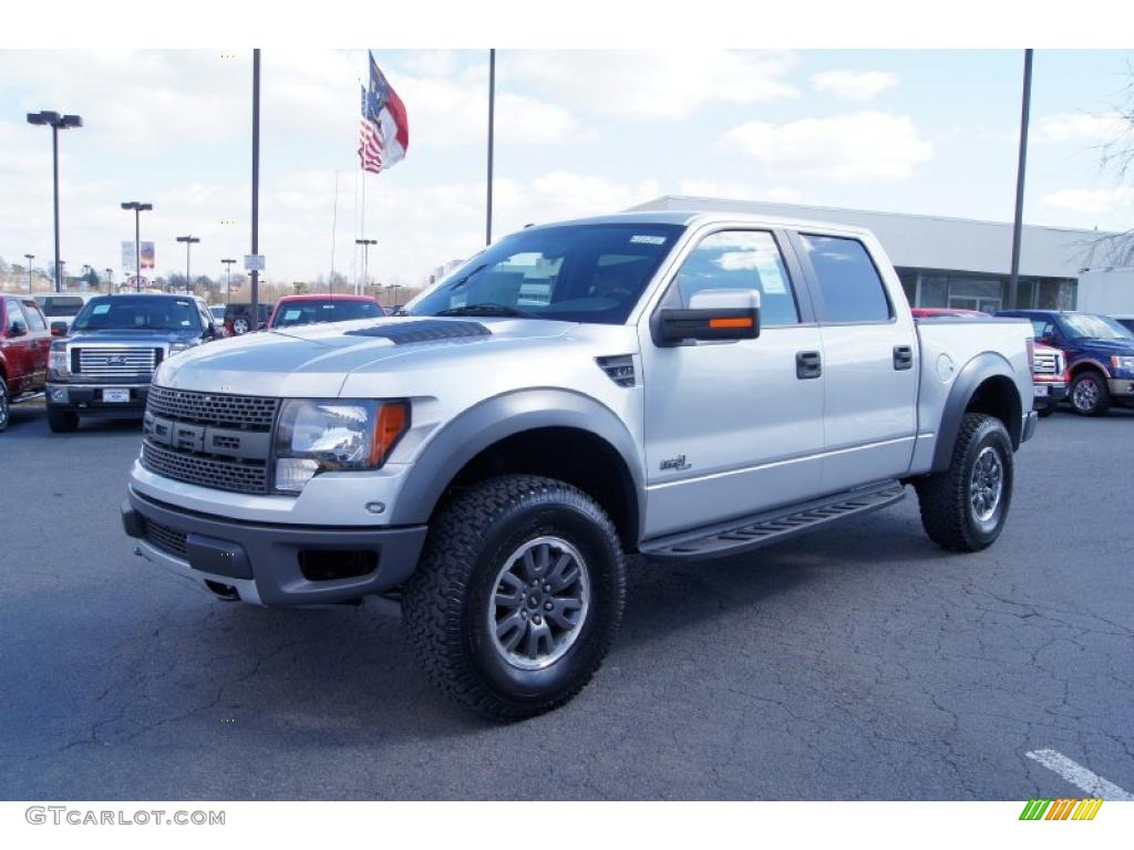 Ingot Silver Metallic 2011 Ford F150 SVT Raptor SuperCrew 4x4 Exterior Photo #46627561