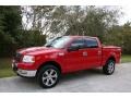 2004 Bright Red Ford F150 XLT SuperCrew 4x4  photo #2