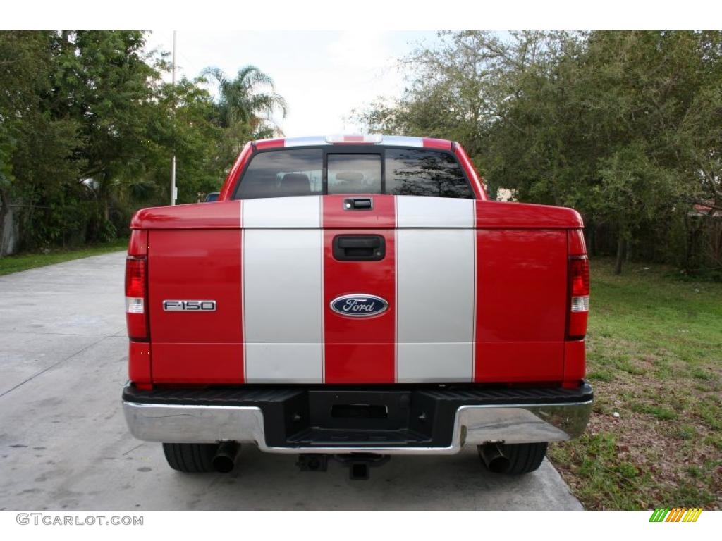 2004 F150 XLT SuperCrew 4x4 - Bright Red / Medium/Dark Flint photo #10