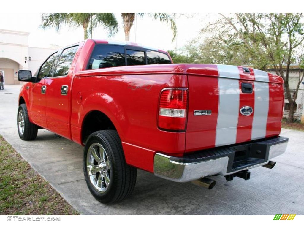2004 F150 XLT SuperCrew 4x4 - Bright Red / Medium/Dark Flint photo #21