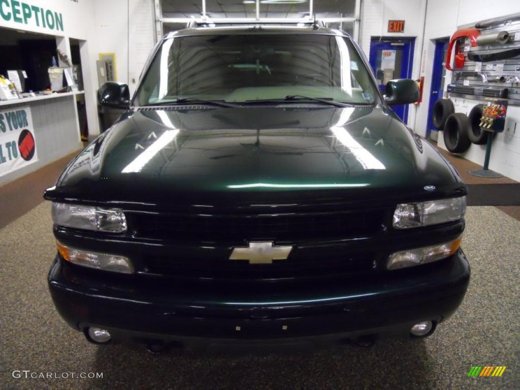 2004 Suburban 1500 Z71 4x4 - Dark Green Metallic / Tan/Neutral photo #1