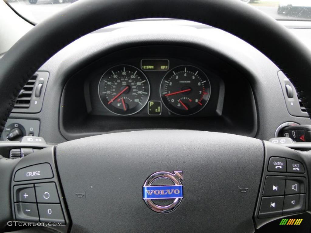 2011 Volvo C30 T5 Off Black/Blonde T-Tec Steering Wheel Photo #46634831