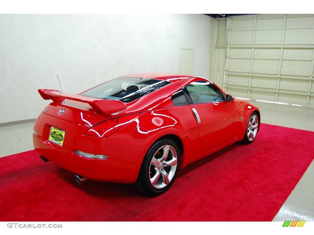 2008 350Z Coupe - Nogaro Red / Charcoal photo #6