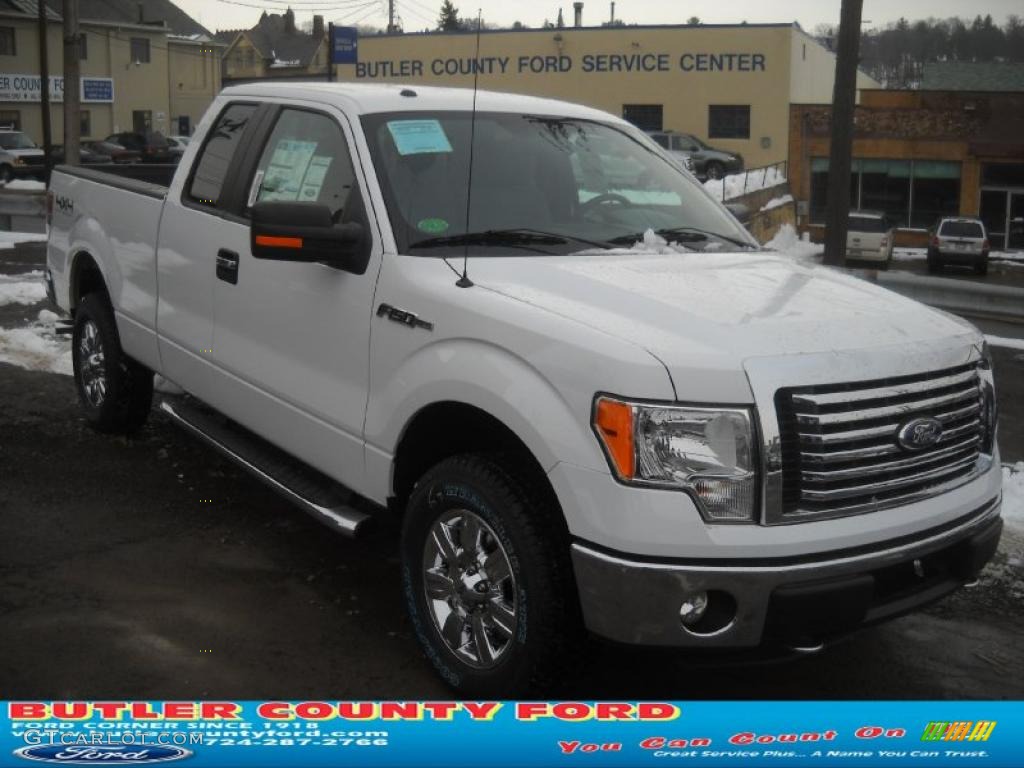 2011 F150 XLT SuperCrew 4x4 - Oxford White / Steel Gray photo #1