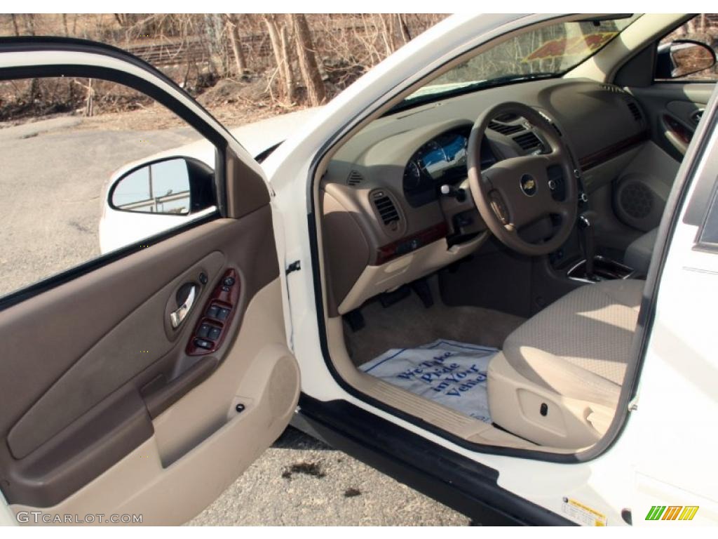 2008 Malibu Classic LS Sedan - White / Titanium Gray photo #12