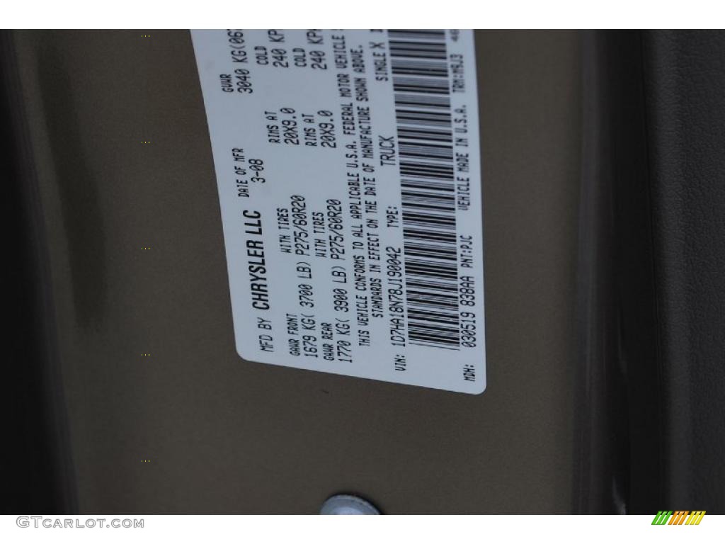 2008 Ram 1500 Big Horn Edition Quad Cab - Light Khaki Metallic / Khaki photo #18