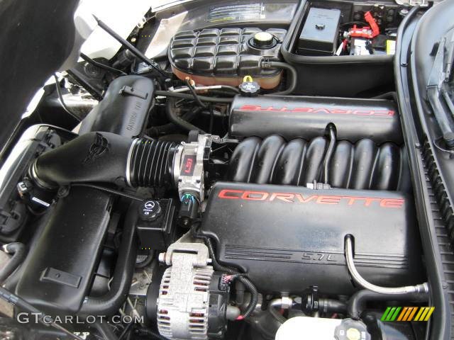 2004 Corvette Coupe - Machine Silver Metallic / Black photo #15