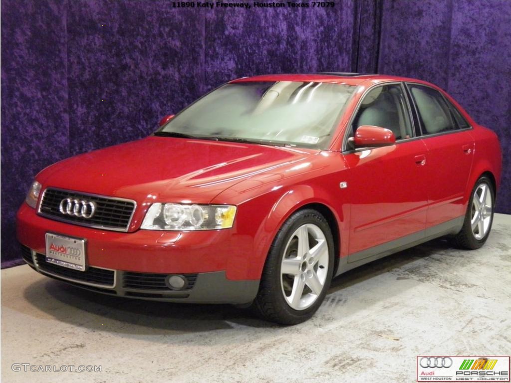 2002 A4 1.8T quattro Sedan - Amulet Red / Ebony photo #4