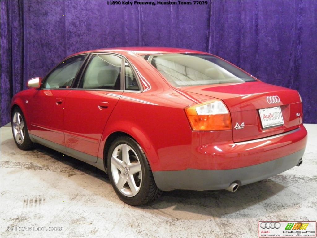 2002 A4 1.8T quattro Sedan - Amulet Red / Ebony photo #19