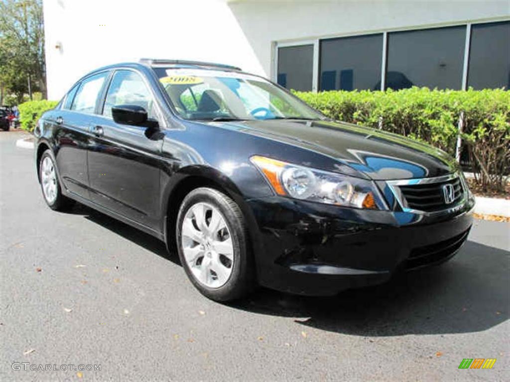 Nighthawk Black Pearl 2008 Honda Accord EX-L Sedan Exterior Photo #46640027