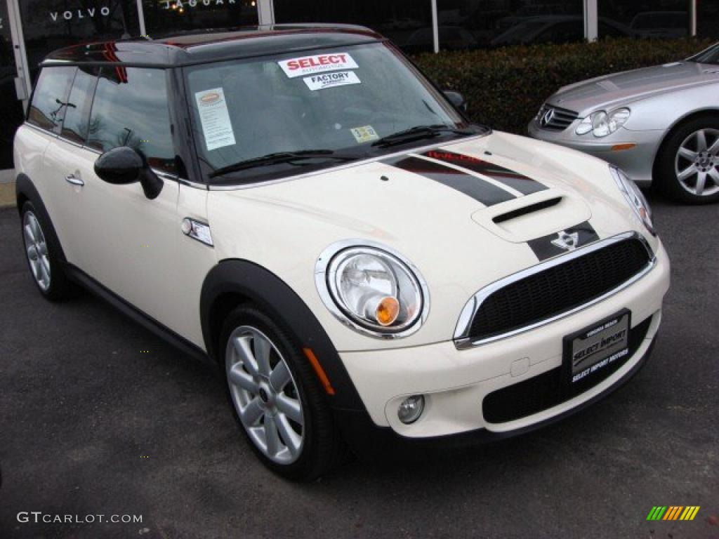 2009 Cooper S Clubman - Pepper White / Punch Carbon Black Leather photo #6