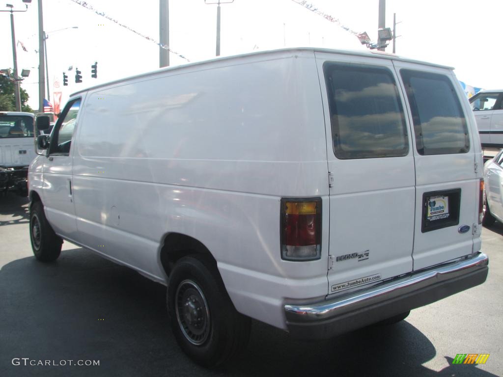 1994 Econoline E250 Cargo Van - White / Gray photo #6