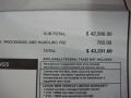 2009 Lexus RX 350 AWD Window Sticker