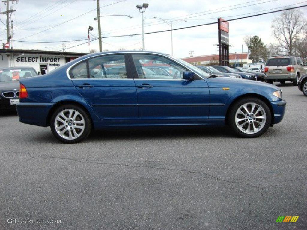 2002 3 Series 330xi Sedan - Topaz Blue Metallic / Sand photo #6