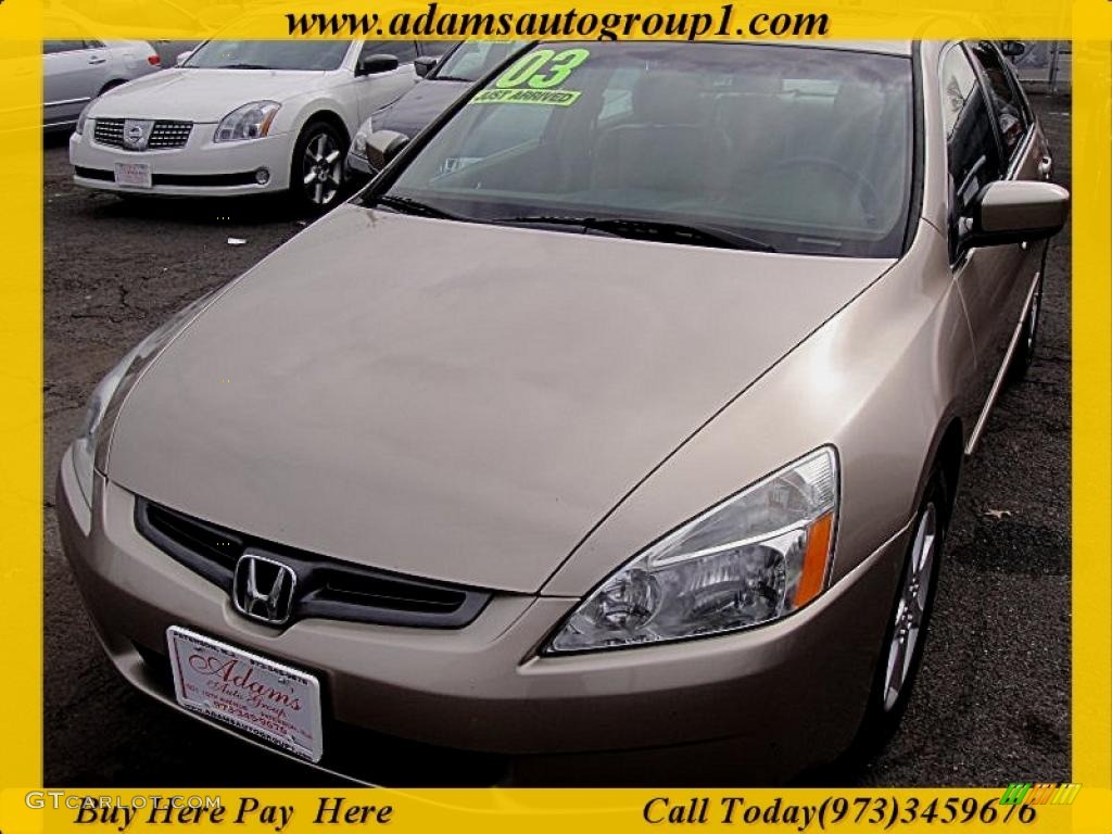 2003 Accord EX V6 Sedan - Desert Mist Metallic / Ivory photo #1