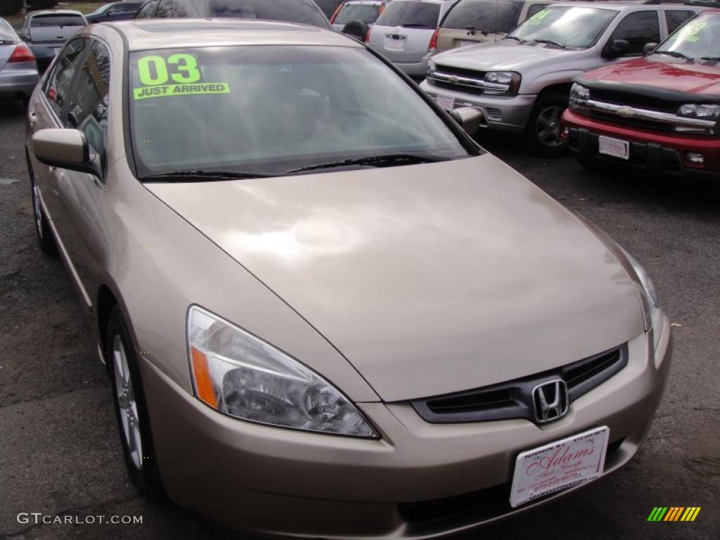 2003 Accord EX V6 Sedan - Desert Mist Metallic / Ivory photo #2