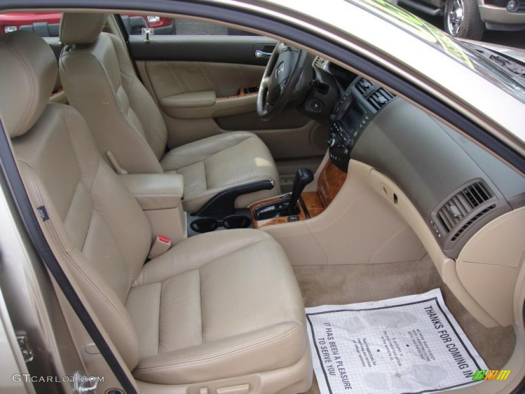 Ivory Interior 2003 Honda Accord EX V6 Sedan Photo #46644212