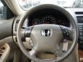 Ivory 2003 Honda Accord EX V6 Sedan Steering Wheel