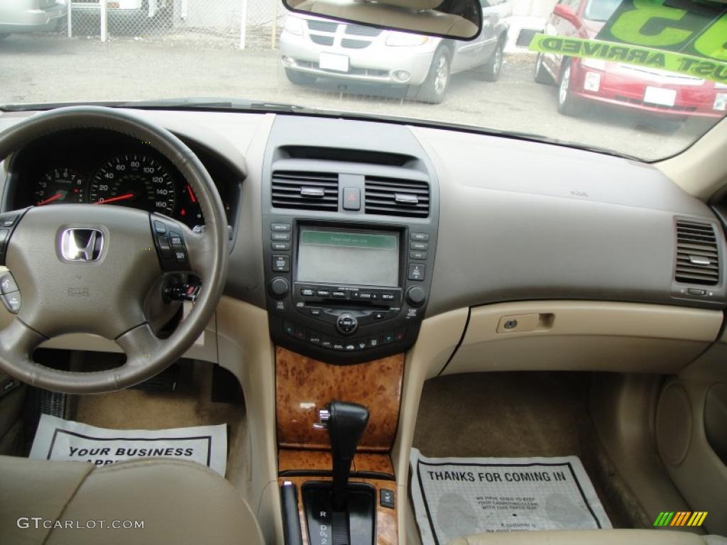 2003 Honda Accord EX V6 Sedan Ivory Dashboard Photo #46644242