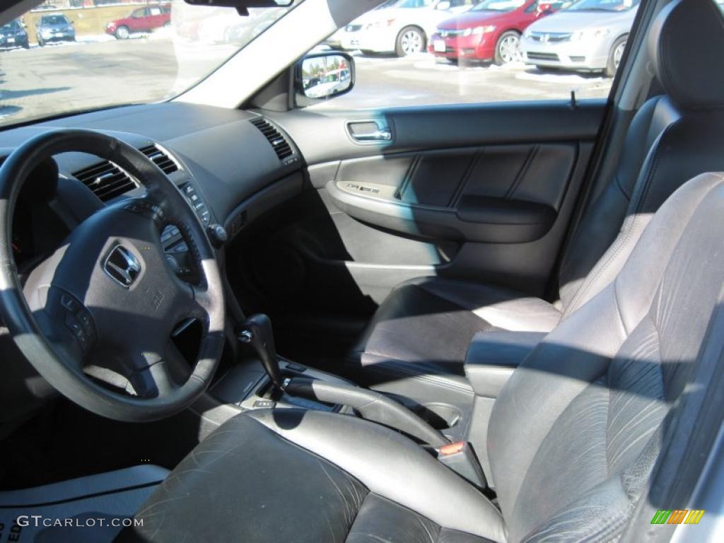 2005 Accord EX-L Sedan - Satin Silver Metallic / Black photo #10