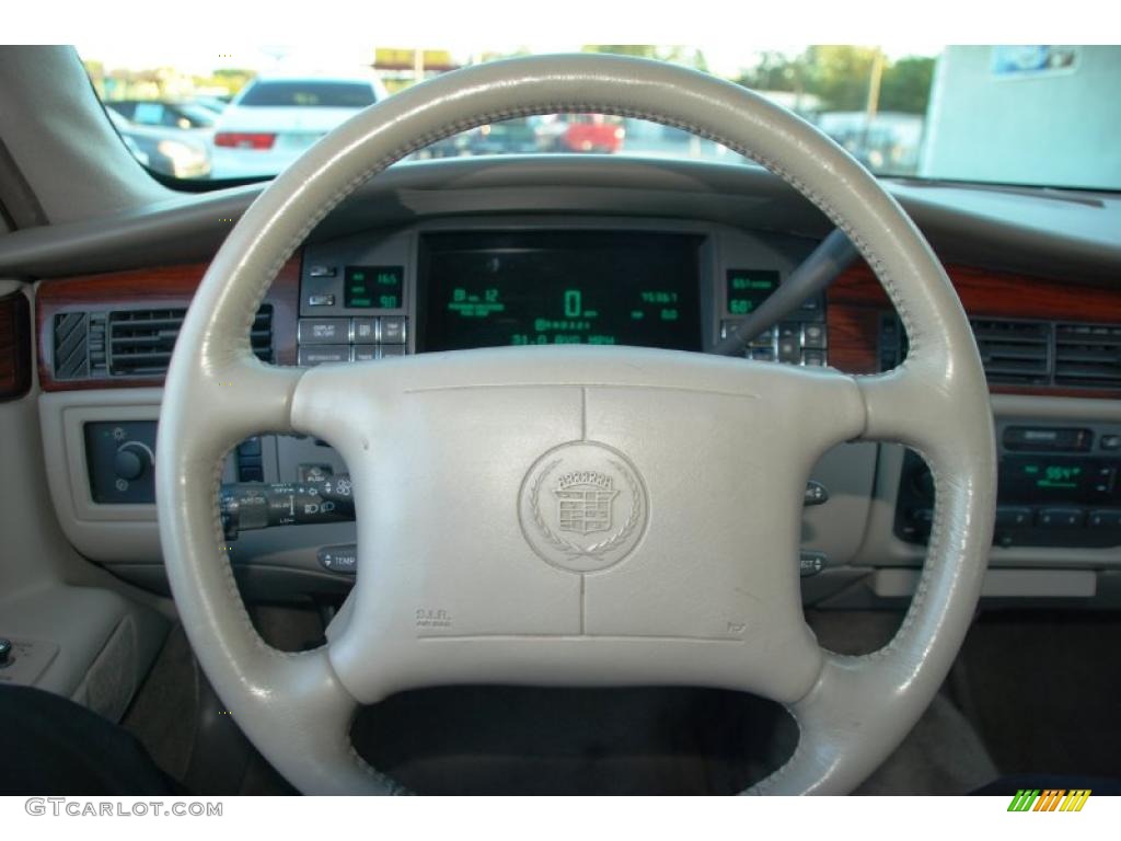 1996 Cadillac DeVille Sedan Beige Steering Wheel Photo #46645880