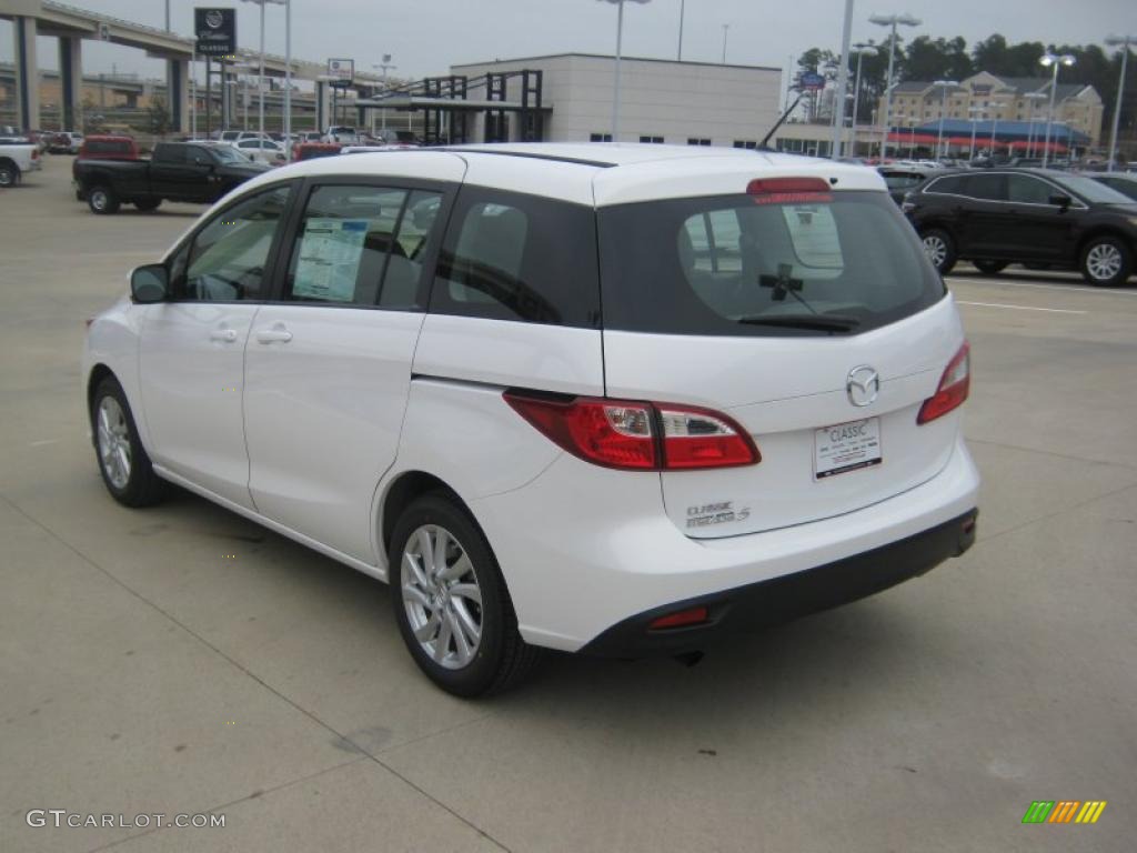 Crystal White Pearl Mica 2012 Mazda MAZDA5 Sport Exterior Photo #46645991