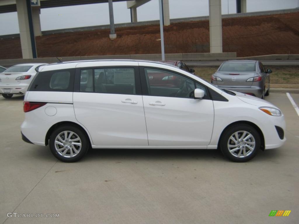 Crystal White Pearl Mica 2012 Mazda MAZDA5 Sport Exterior Photo #46646009