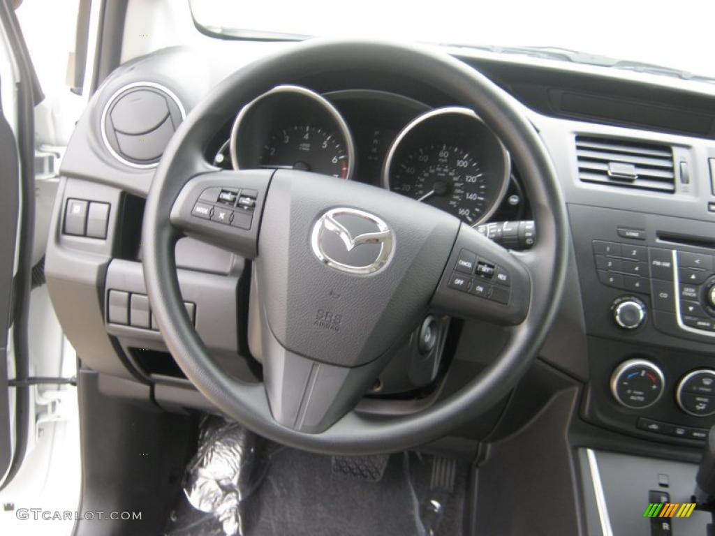 2012 Mazda MAZDA5 Sport Sand Steering Wheel Photo #46646027