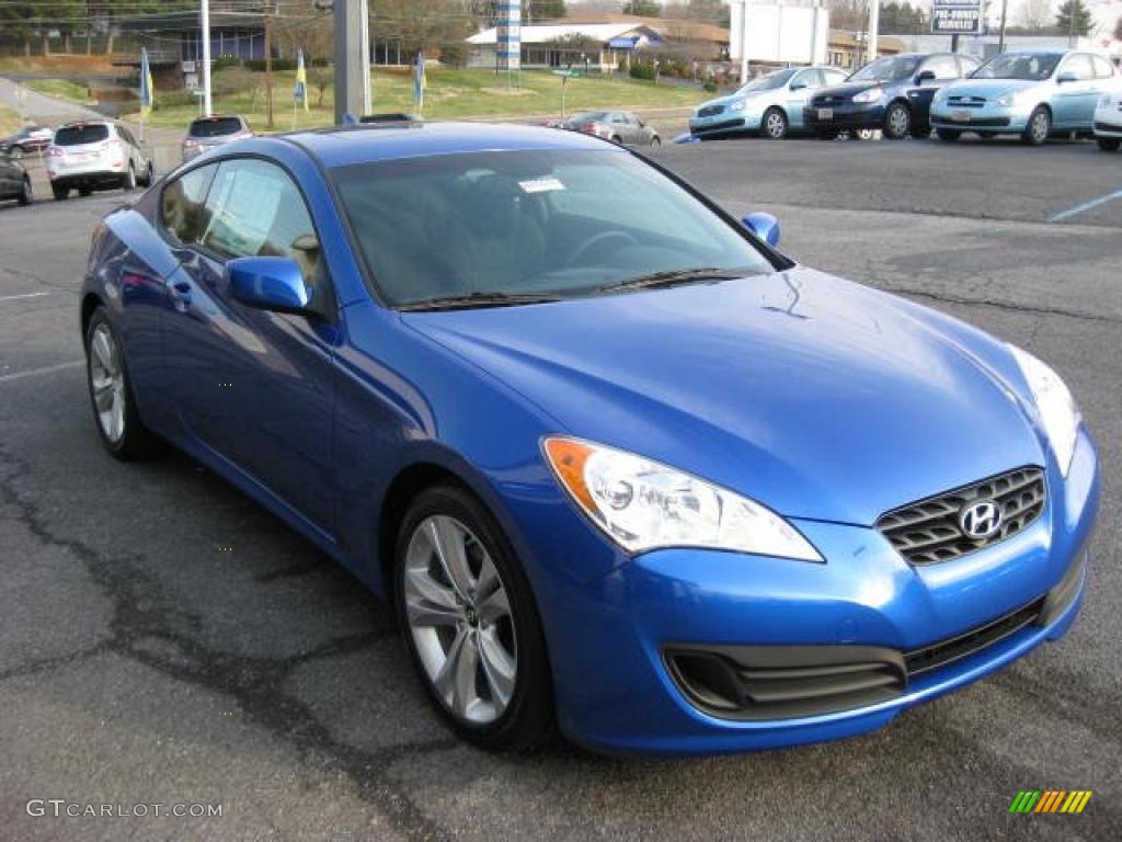 Mirabeau Blue 2011 Hyundai Genesis Coupe 2.0T Exterior Photo #46646582