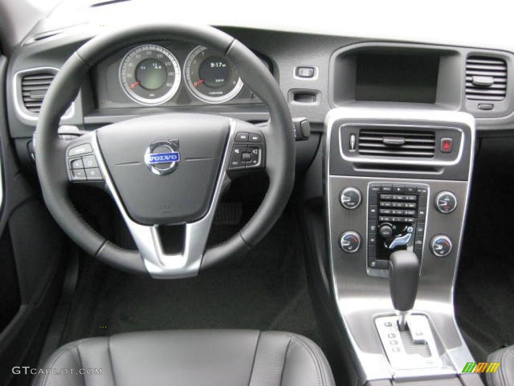 2012 Volvo S60 T5 Off Black/Anthracite Black Dashboard Photo #46646888