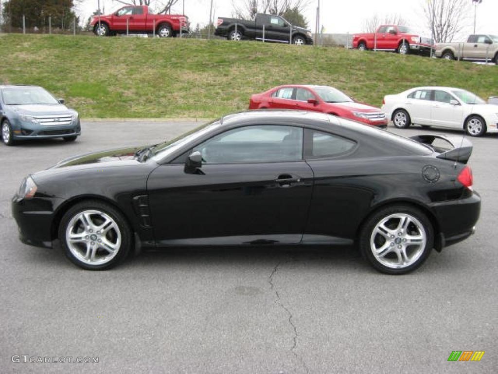 2006 Tiburon GS - Obsidian Black / Black photo #1