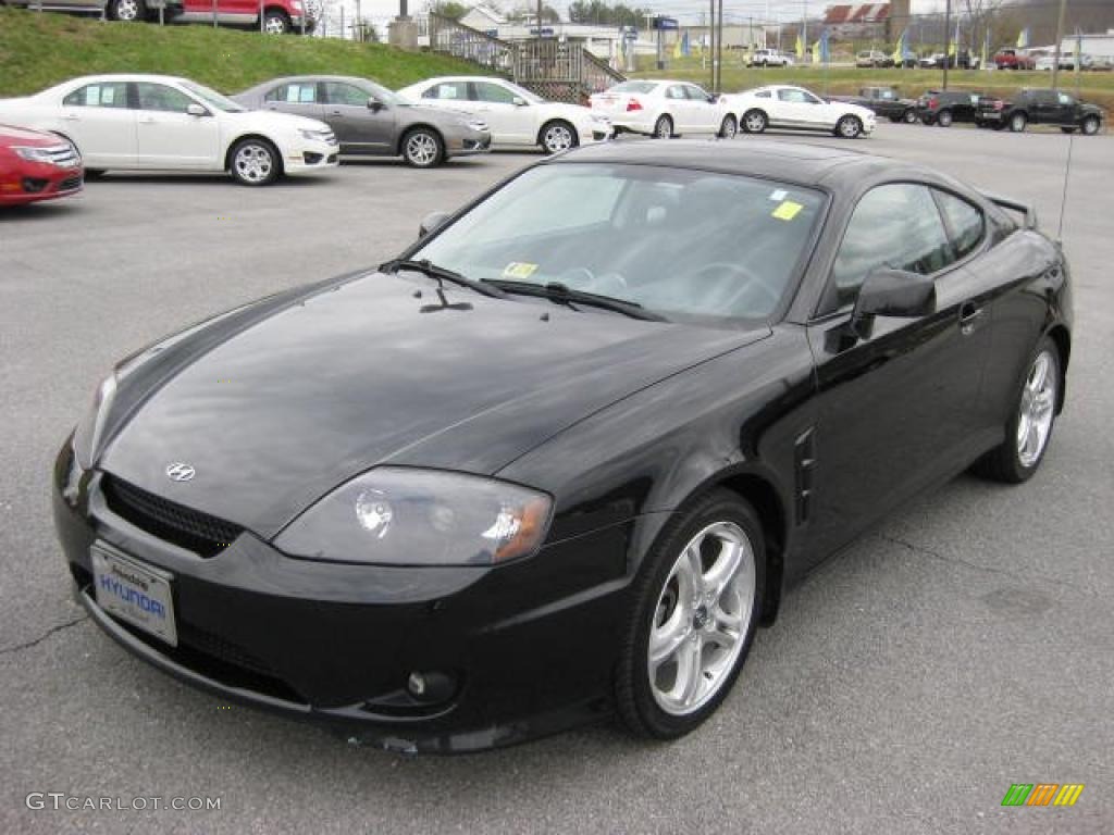 Obsidian Black 2006 Hyundai Tiburon GS Exterior Photo #46647842