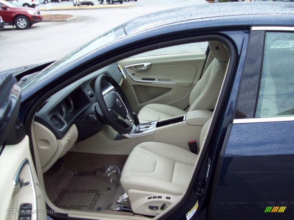 Soft Beige/Sandstone Interior 2011 Volvo S60 T6 AWD Photo #46648496