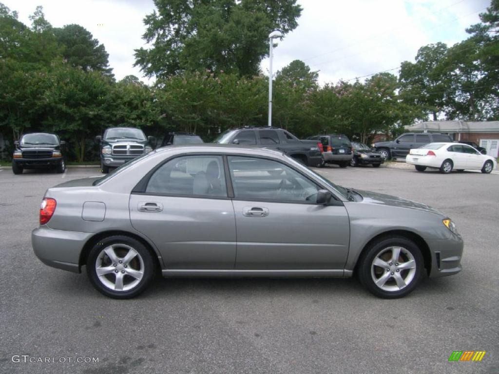 2006 Impreza 2.5i Sedan - Steel Gray Metallic / Anthracite Black photo #6