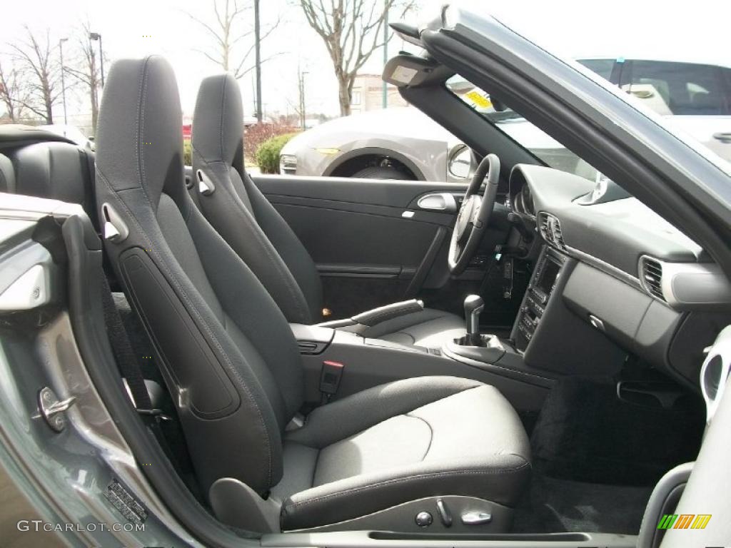 2011 911 Carrera 4S Cabriolet - Meteor Grey Metallic / Black photo #28