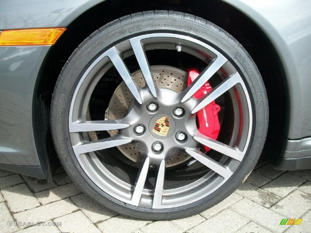 2011 911 Carrera 4S Cabriolet - Meteor Grey Metallic / Black photo #32