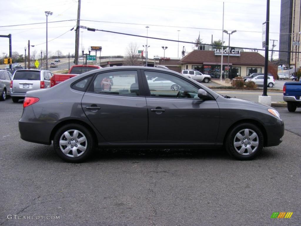 Carbon Gray 2007 Hyundai Elantra GLS Sedan Exterior Photo #46650365