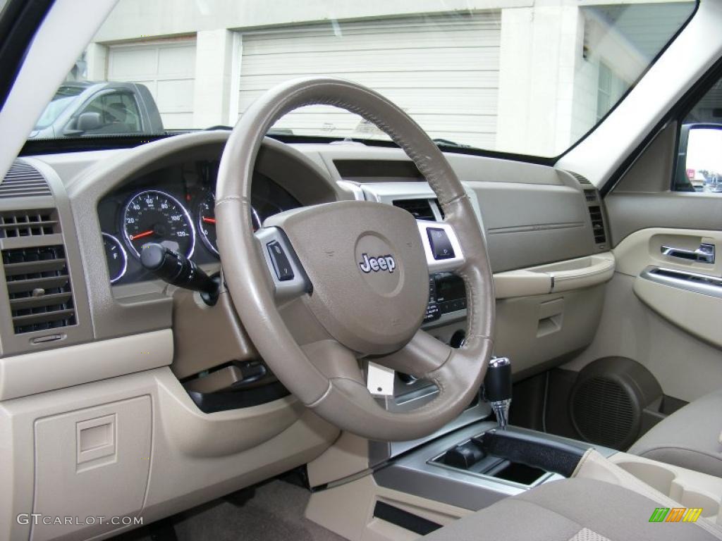 2009 Jeep Liberty Limited 4x4 Light Pebble Beige Dashboard Photo #46651133