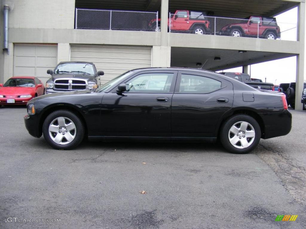 Brilliant Black Crystal Pearl 2008 Dodge Charger SE Exterior Photo #46651271