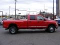 Flame Red 2005 Dodge Ram 3500 Laramie Quad Cab 4x4 Dually Exterior