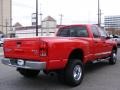 2005 Flame Red Dodge Ram 3500 Laramie Quad Cab 4x4 Dually  photo #5